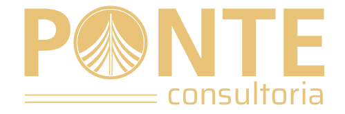 Logótipo da Ponte Consultoria em branco